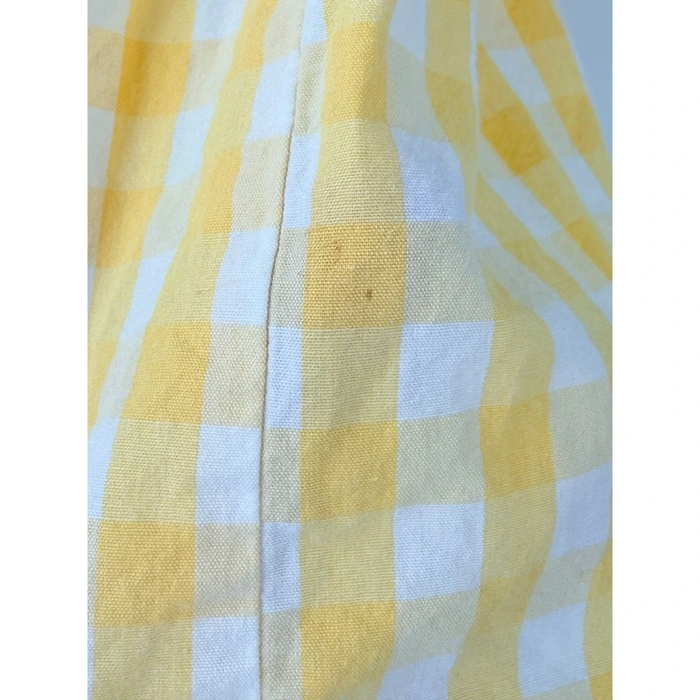 Vtg Gymboree Yellow Gingham Smocked Watermelon Dress sz 18-24 Months 2001 y2k